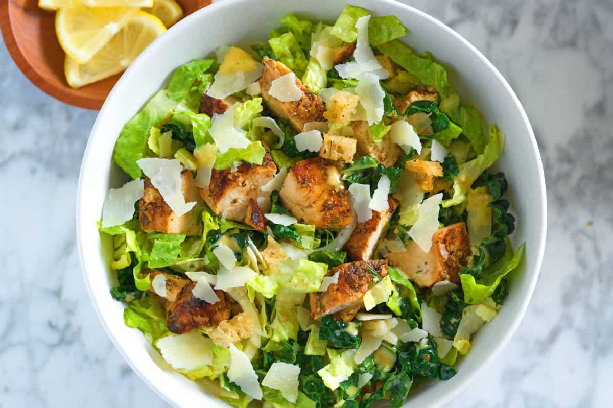 Homemade Chicken Caesar Salad