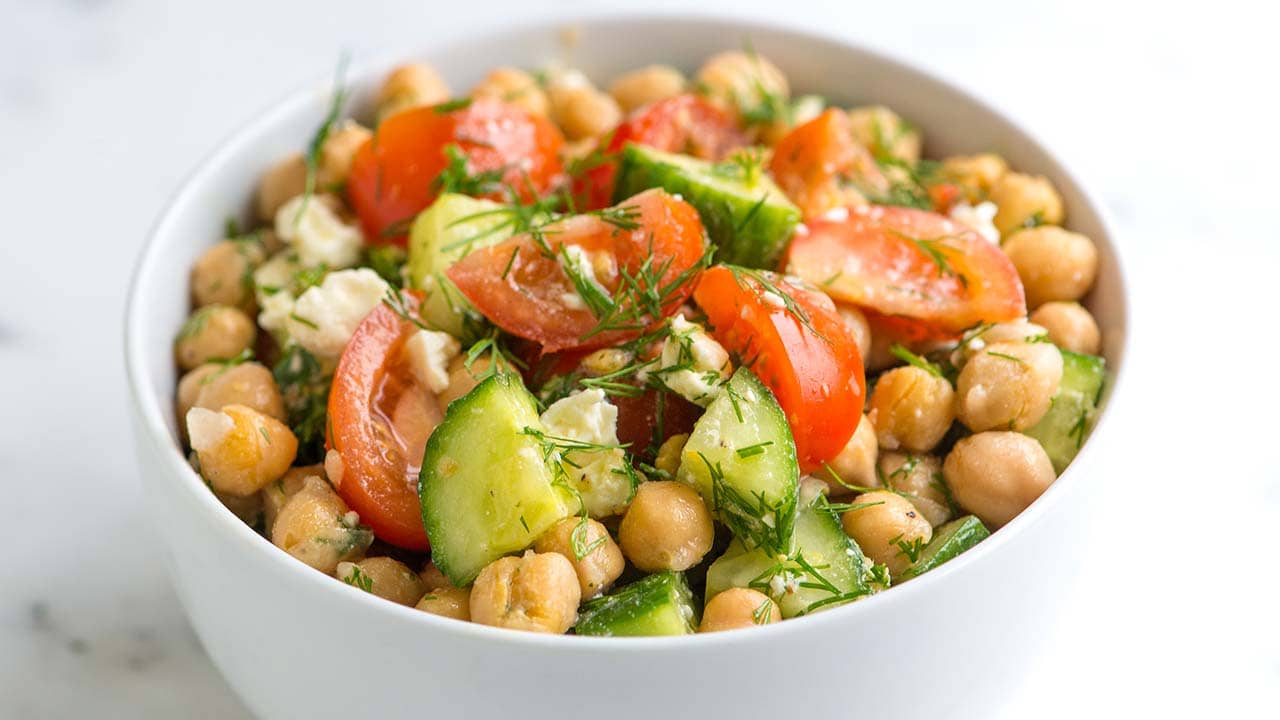 Easy Chickpea Salad Recipe Video